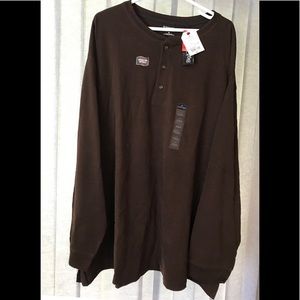 BIG MEN’S ST. JOHN’S LONG SLEEVE HENLEY, 4XL